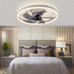 Low-profile smart ceiling fan with lights, APP control, remote compatibility, 6-speed reversible blade - Image 4